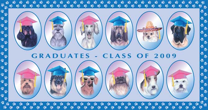 2009 Graduates of San Diego Dog Obedience Training School: ABC School for Dogs in La Mesa